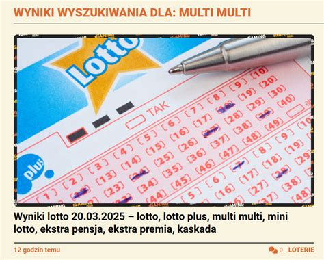multilotek wyniki dzisiejsze i archiwalne.